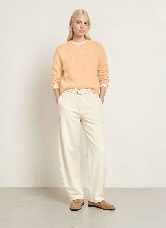 10DAYS Sweter z alpaki JASNOPOMARAŃCZOWY