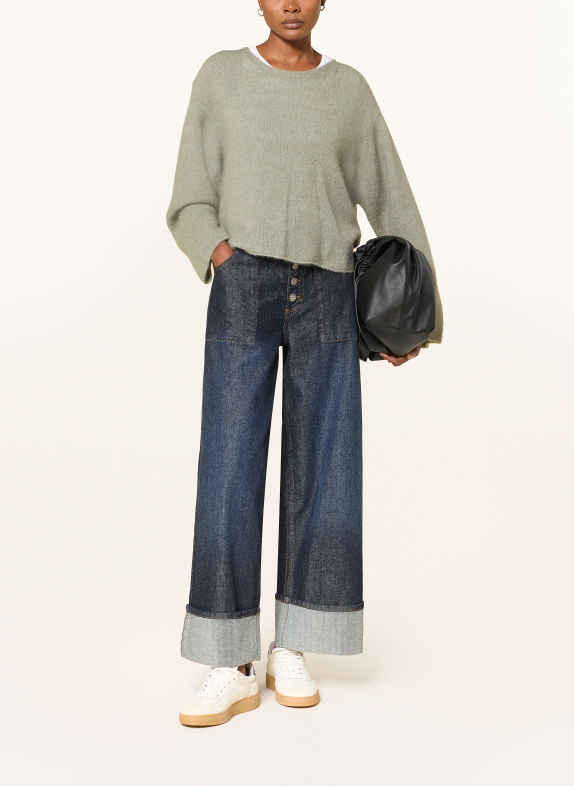 American Vintage VITOW-trui met alpaca KAKI