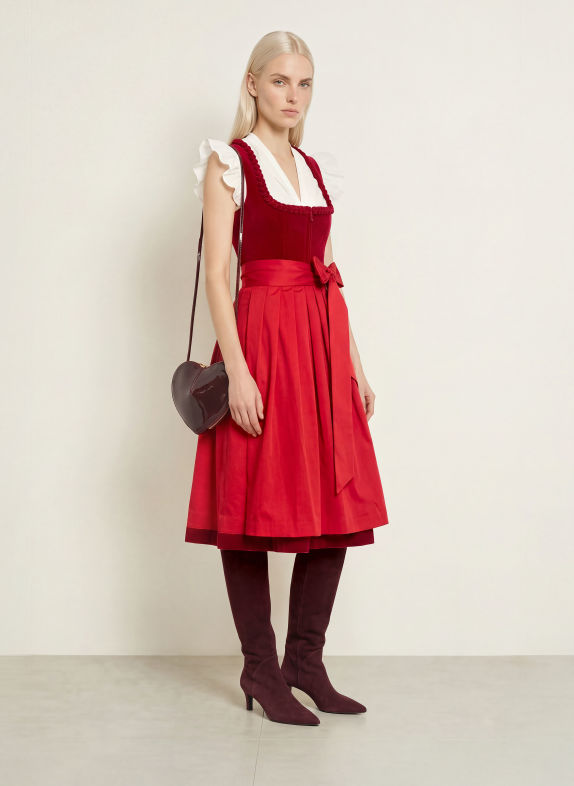KRÜGER Dirndl YLINA DUNKELROT / ROT