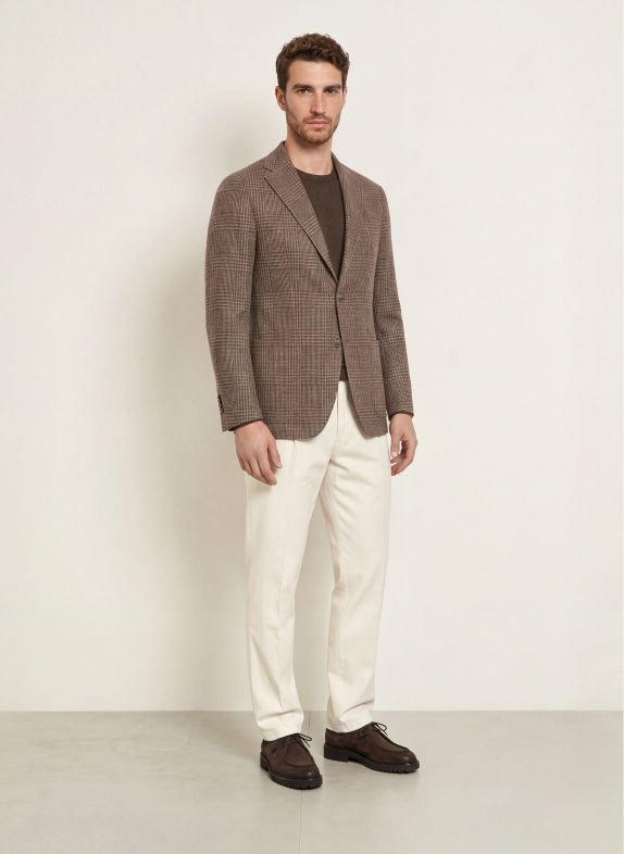 TAGLIATORE Colbert Extra Slim Fit MARRON FONCÉ / TAUPE
