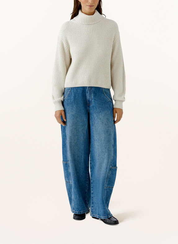 Oui Rollkragenpullover CREME