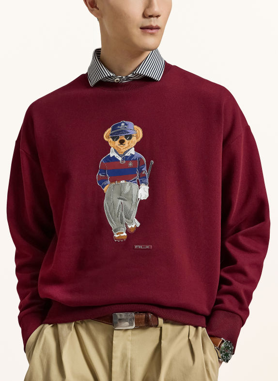 RLX RALPH LAUREN Bluza CIEMNOCZERWONY / BRĄZOWY / GRANATOWY
