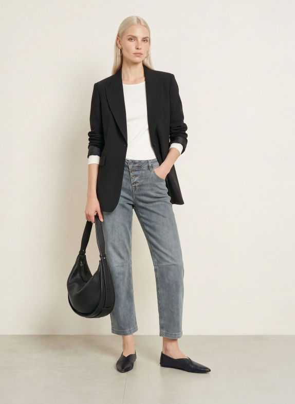 Buena Vista Barrel Jeans RELAXED MALIBU 9183 light anthra