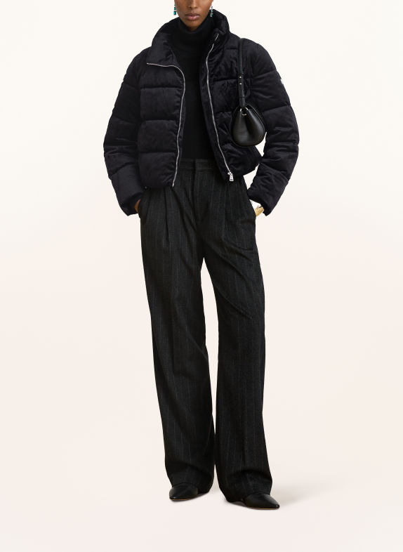 LAUREN RALPH LAUREN Veste matelassée en velours NOIR