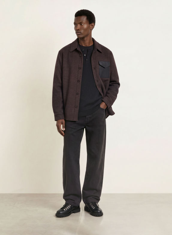 Mackage Overjacket EMMANUEL-PL BRUIN / DONKERGRIJS / DONKERBLAUW