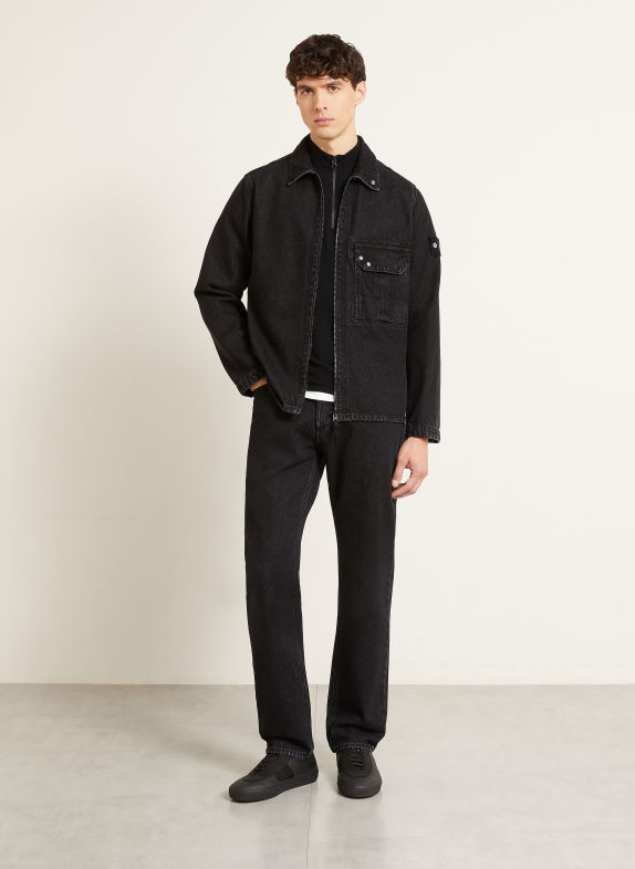 STONE ISLAND Jeans DENIM PROJECT Regular Straight Fit VJ902 BLACK MEDIUM WASH