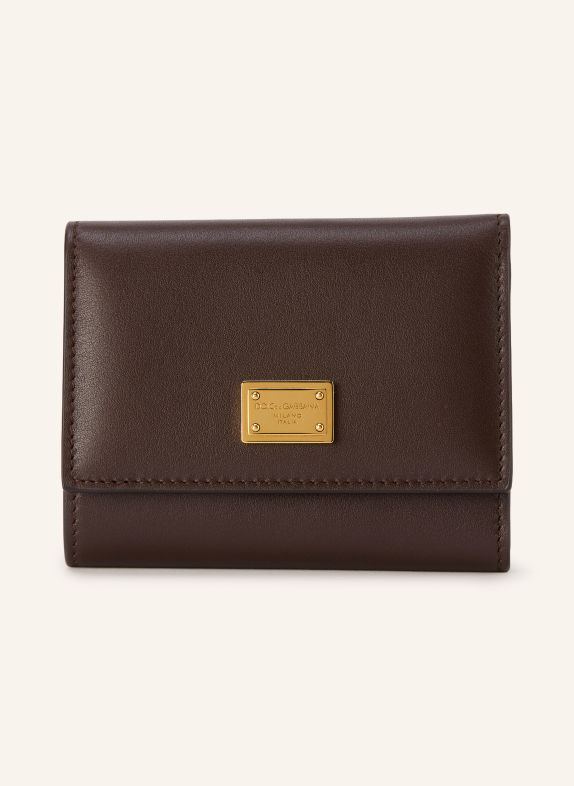 DOLCE & GABBANA Pung MØRKEBRUN / GULD