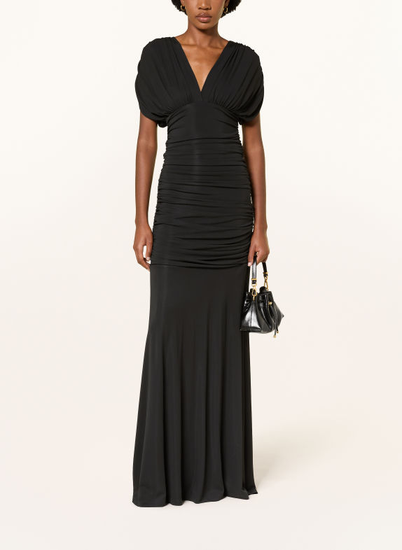 SIMKHAI NORVELLE jersey evening dress BLACK