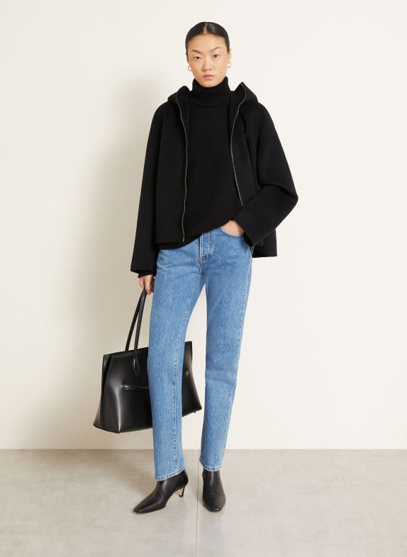 IRIS von ARNIM RENTON Turtleneck sweater with Cashmere BLACK