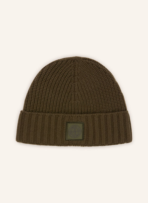 STONE ISLAND Cashmere-Mütze GHOST KHAKI