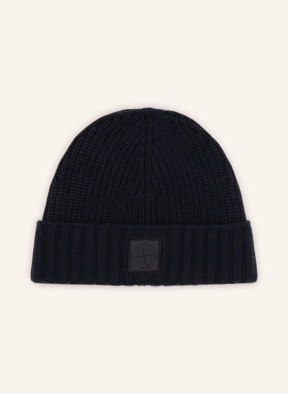 STONE ISLAND Cashmere-Mütze GHOST DUNKELBLAU