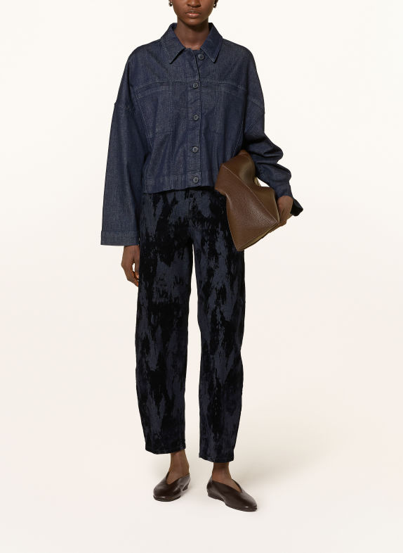 OPUS PANTS Barrel Jeans MARI COSMO mit Samt 7355 night sky