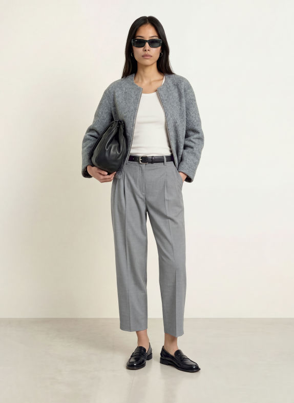 OPUS PANTS 7/8 broek LESSIEH GRIJS