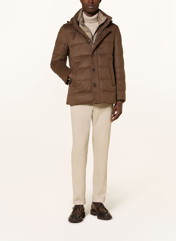 Montecore Daunenjacke mit herausnehmbarer Blende BRAUN