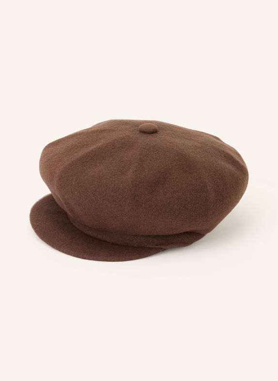 KANGOL Kaszkiet SPITFIRE CIEMNOBRĄZOWY / ECRU