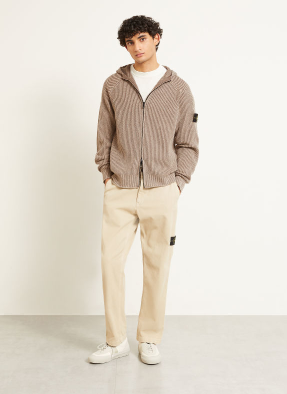 STONE ISLAND Reversible Cardigan BEIGE