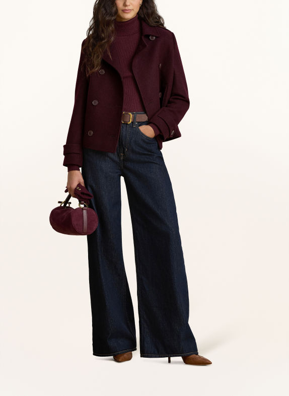 LAUREN RALPH LAUREN Bosmanka CIEMNOCZERWONY