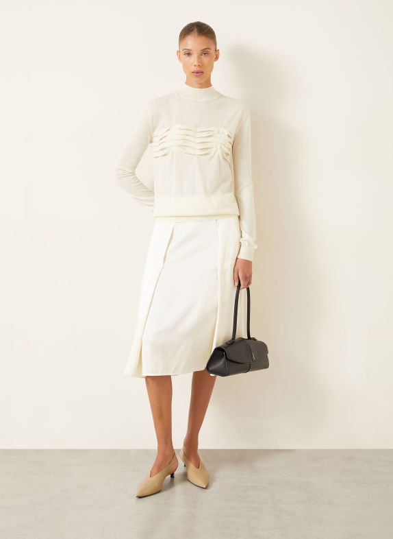 JIL SANDER Satinrock CREME