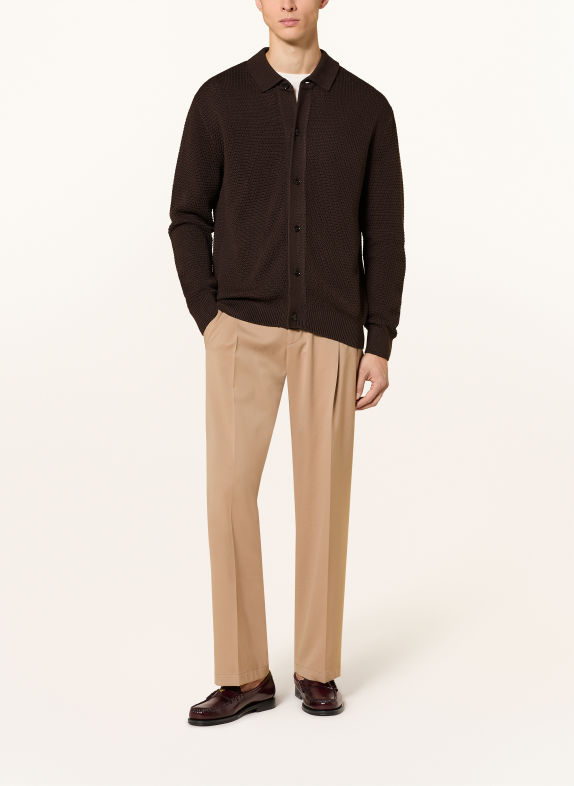 STRELLSON Vest ADRIAN MARRON FONCÉ