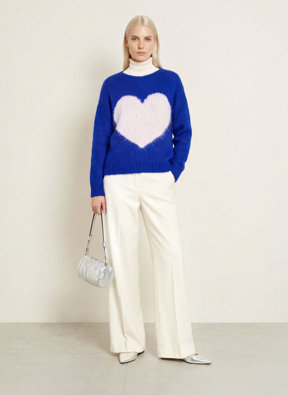 miss goodlife Pull BLEU / BLANC