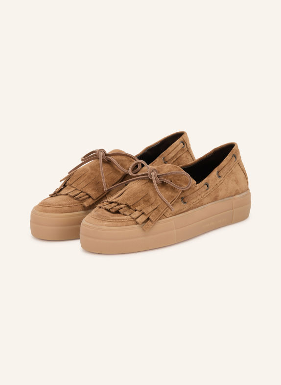 KENNEL & SCHMENGER ALEC Boat Shoes COGNAC