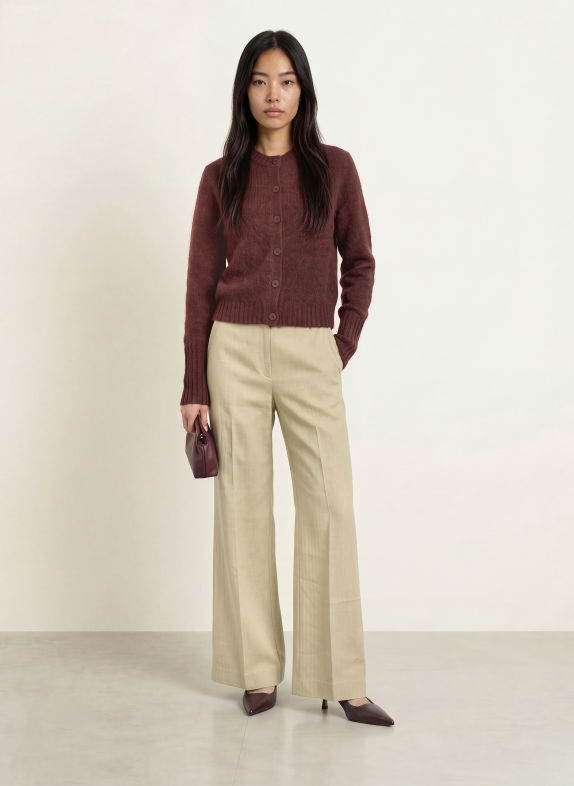 TIGER OF SWEDEN Gilet en mohair ROUGE FONCÉ