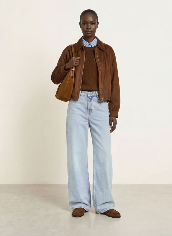 BOSS Wide Leg Jeans THE EMMA 459 LIGHT/PASTEL BLUE