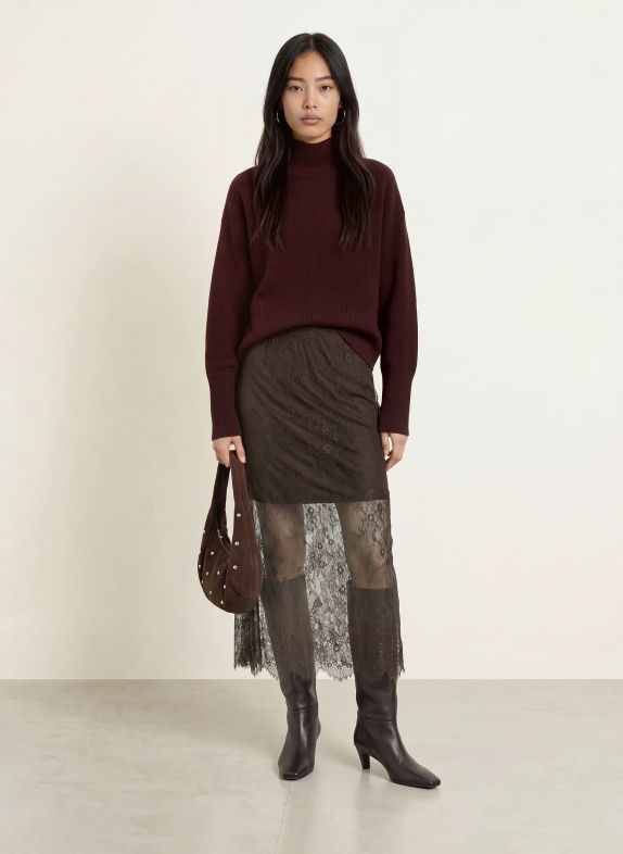 SUNCOO Pullover PINTO MØRKERØD