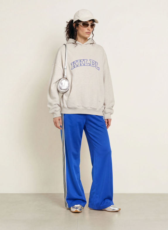 KARO KAUER Sweat à capuche oversize GRIS CLAIR