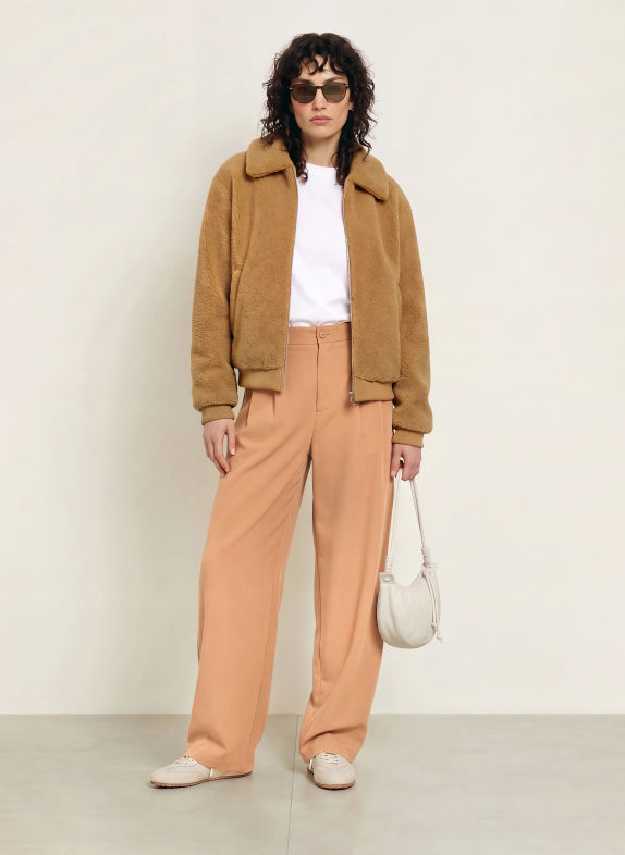 KARO KAUER Plush Jacket CAMEL