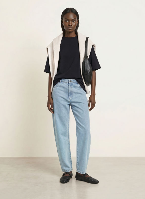 KARO KAUER T-shirt oversize NOIR / BLANC