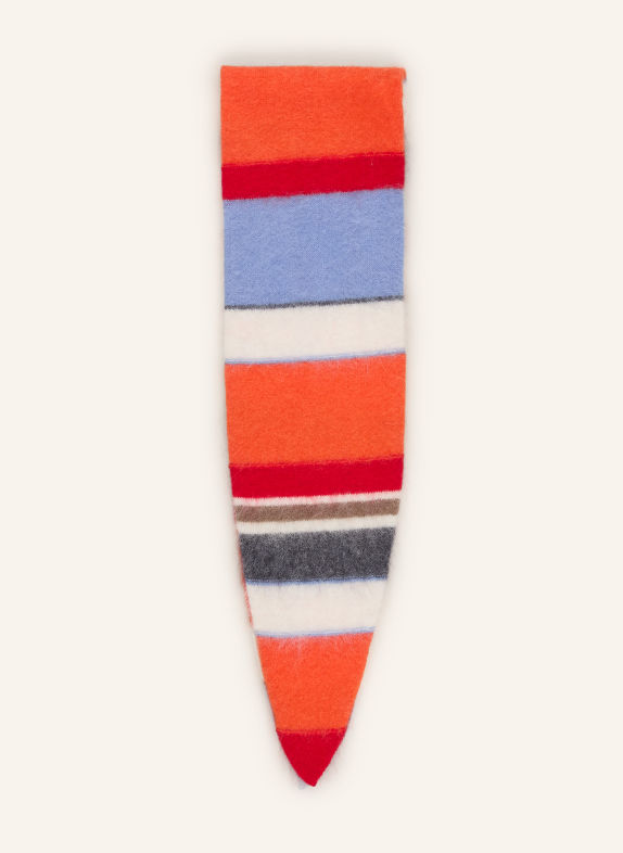 Marc O'Polo Sjaal ORANJE / CRÈME / DONKERBLAUW