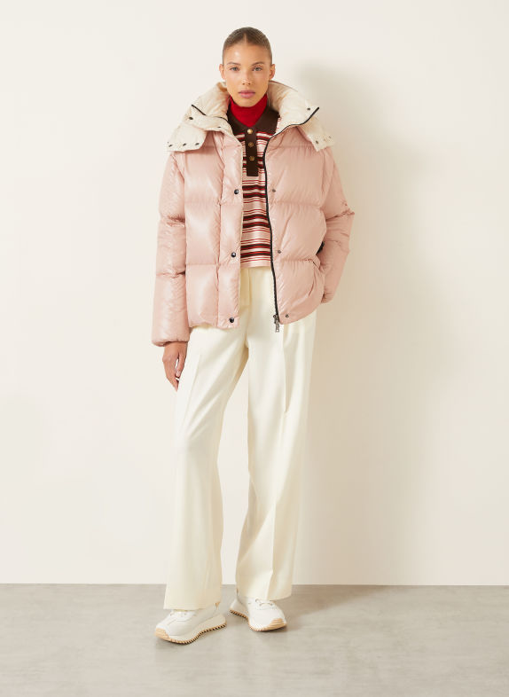 MONCLER Daunenjacke PARANA mit abnehmbarer Kapuze HELLROSA
