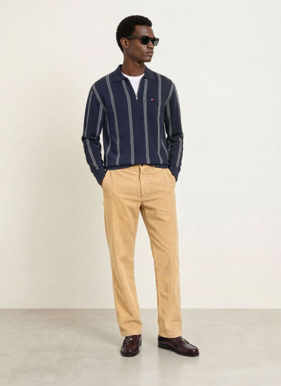 TOMMY HILFIGER Sweater DARK BLUE / WHITE