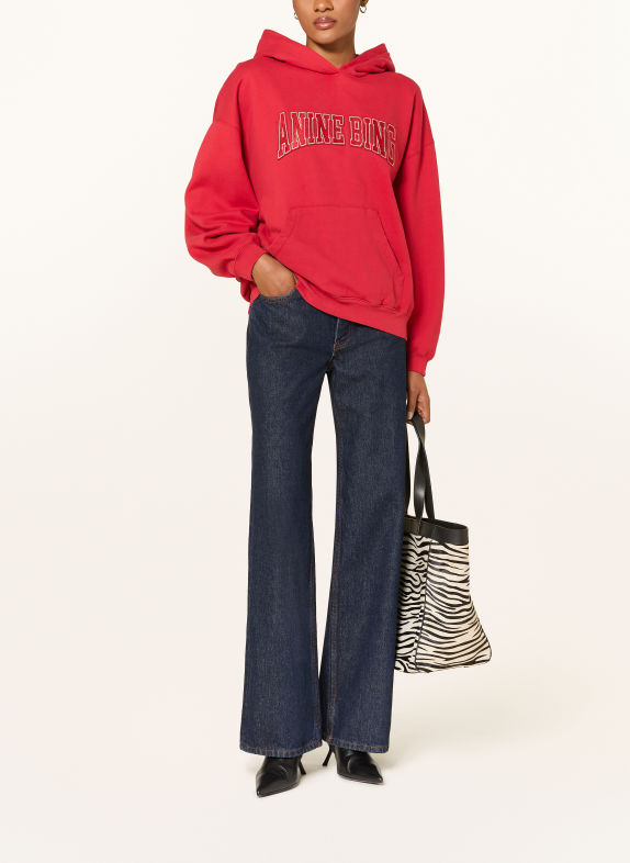 ANINE BING Wide Leg Jeans HUGH WASHED BLUE UNWASHED BLUE