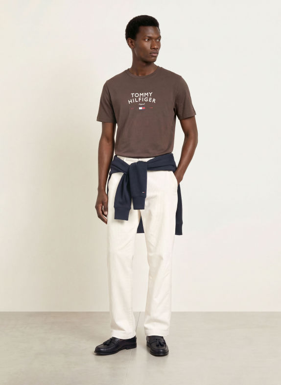 TOMMY HILFIGER T-shirt DARK BROWN