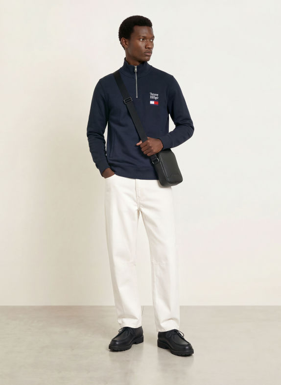 TOMMY HILFIGER Sweat-Troyer DUNKELBLAU