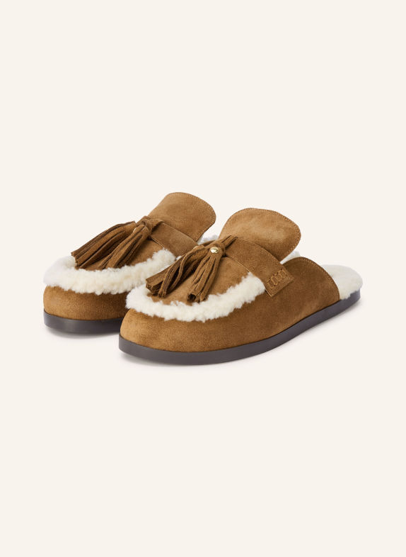 Posa Mules RANCH BRAUN / ECRU