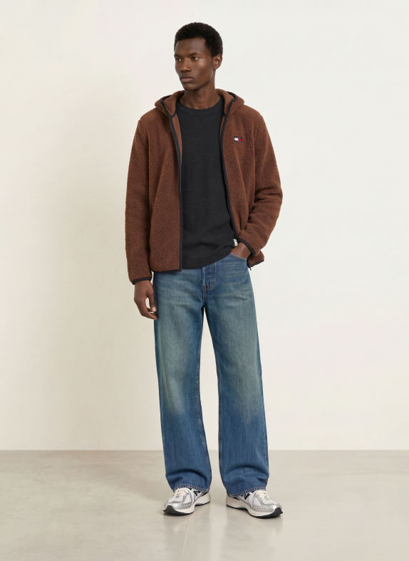 TOMMY JEANS Long-sleeve shirt BLACK