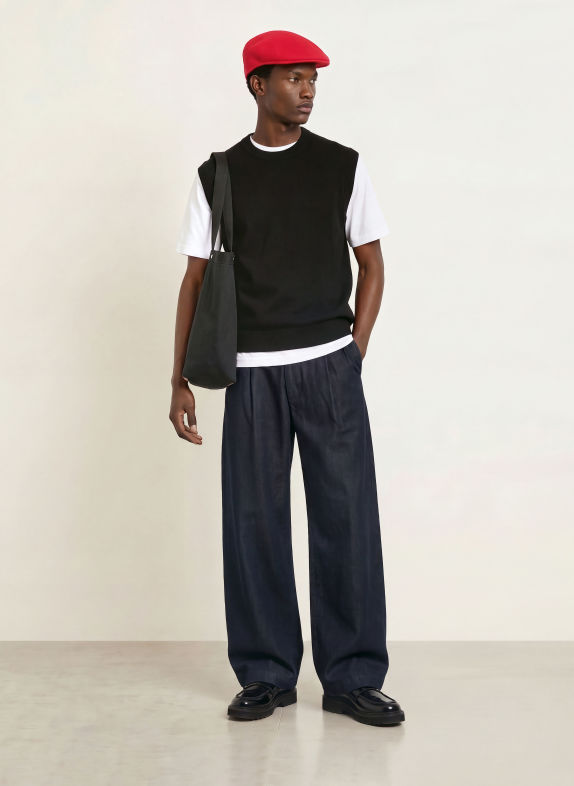NN.07 Pull sans manches JESPER NOIR