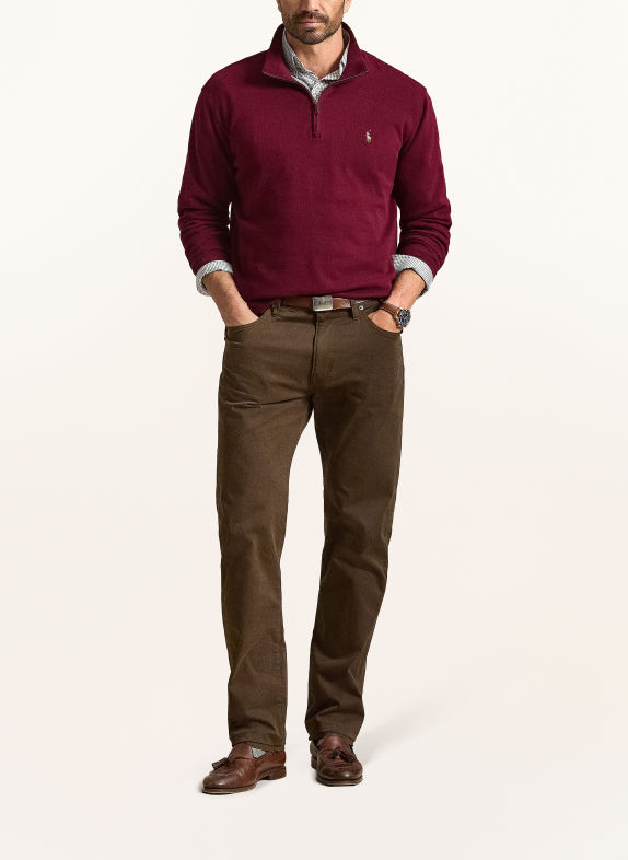 POLO RALPH LAUREN Big & Tall Troyer DUNKELROT