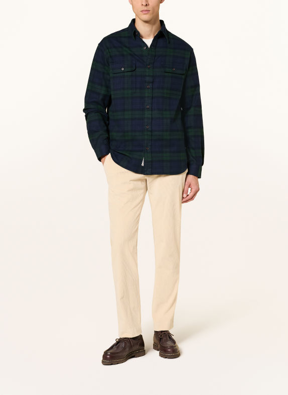 POLO RALPH LAUREN Koszula flanelowa Classic Fit CIEMNOZIELONY / GRANATOWY