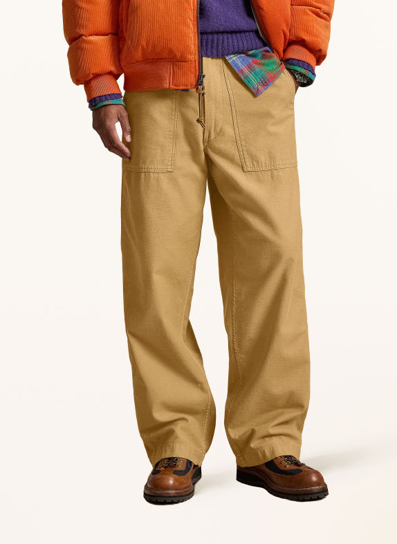 POLO RALPH LAUREN Relaxed-Fit Trousers CAMEL