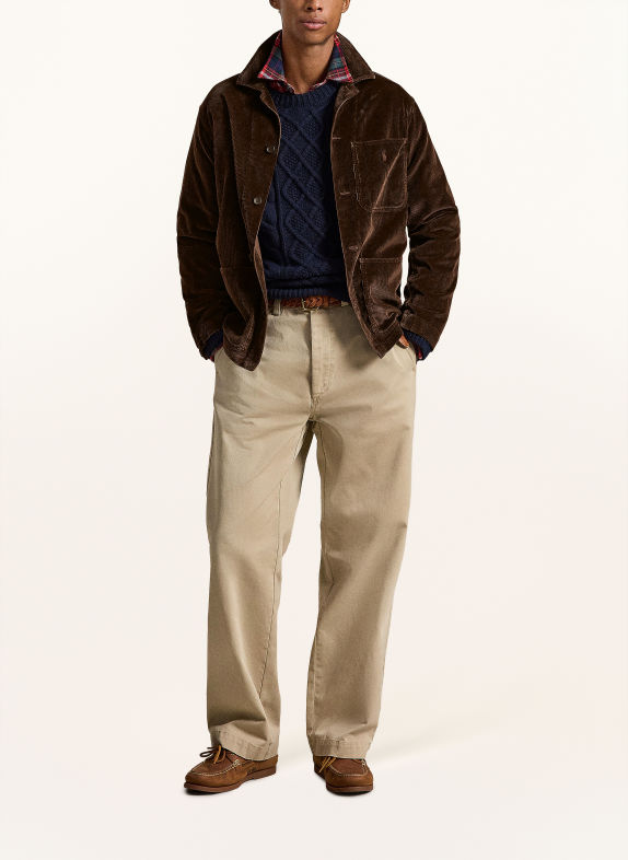 POLO RALPH LAUREN Cord-Overshirt DUNKELBRAUN