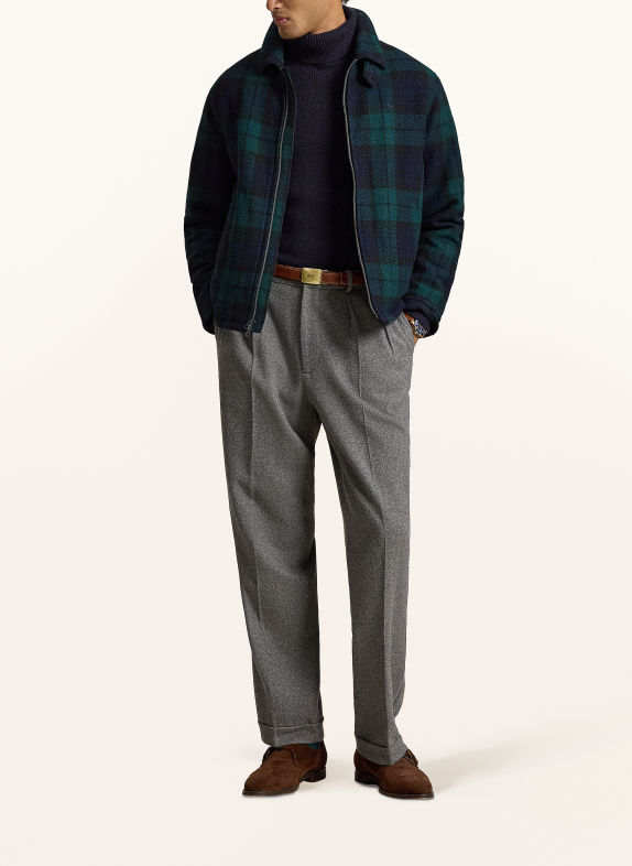 POLO RALPH LAUREN Jacket BLACK / DARK GREEN / DARK BLUE