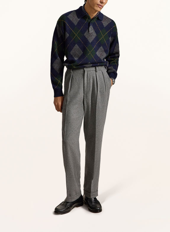 POLO RALPH LAUREN Svetry TMAVĚ MODRÁ / ŠEDÁ / ZELENÁ