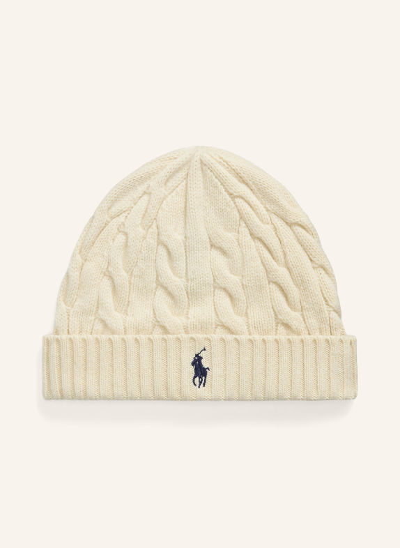 POLO RALPH LAUREN Hat ECRU / DARK BLUE