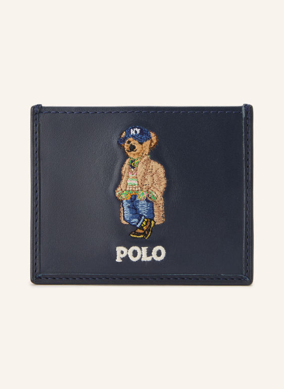 POLO RALPH LAUREN Card wallet DARK BLUE / BEIGE