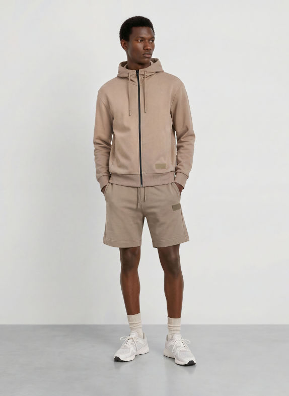 BOSS Sweat zippé OLIVE