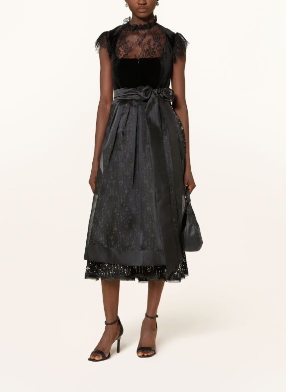 TALBOT RUNHOF Dirndlbluse SCHWARZ